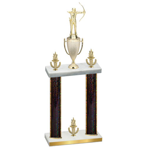Double Black Glacier Victory Archery Trophy