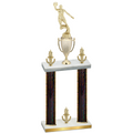 Double Black Glacier Victory Basketball Trophy