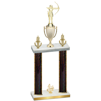 Double Black Glacier Fourth Place Archery Trophy