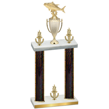 Double Black Glacier Victory Fishing Trophy