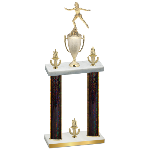 Double Black Glacier Victory Skater Trophy