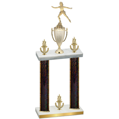 Double Black Glacier Victory Skater Trophy