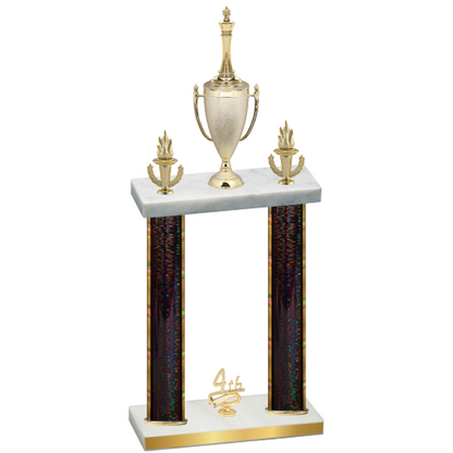 Double Black Glacier Fourth Place Chess Trophy