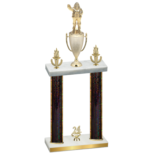 Double Black Glacier Year Holiday Trophy