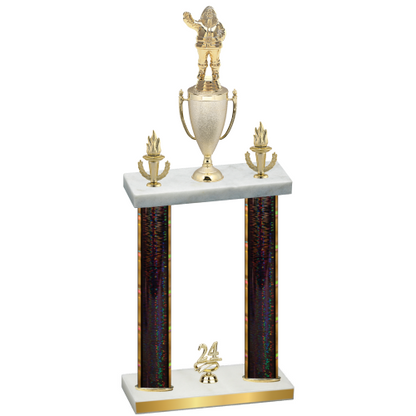 Double Black Glacier Year Holiday Trophy