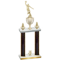 Double Black Glacier Year Basketball Trophy