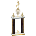 Double Black Glacier Fourth Place Majorette Trophy