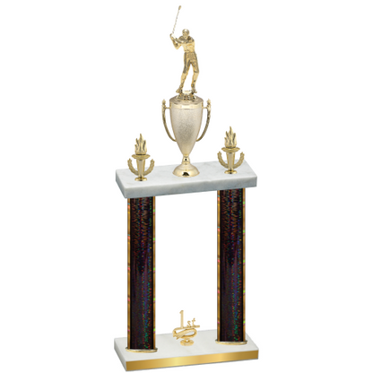 Double Black Glacier First Place Golf Trophy