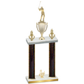 Double Black Glacier Third Place Golf Trophy