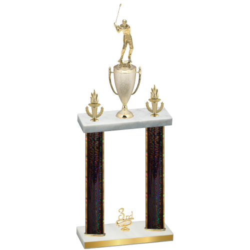 Double Black Glacier Third Place Golf Trophy