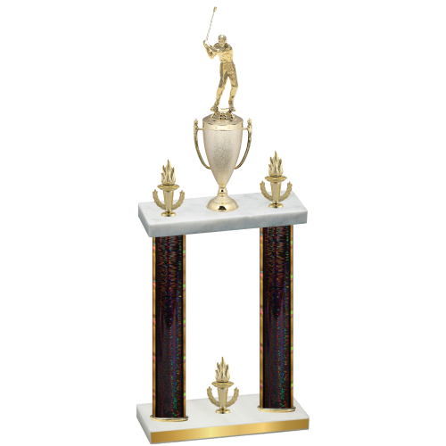 Double Black Glacier Victory Golf Trophy
