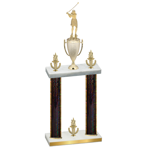 Double Black Glacier Victory Golf Trophy