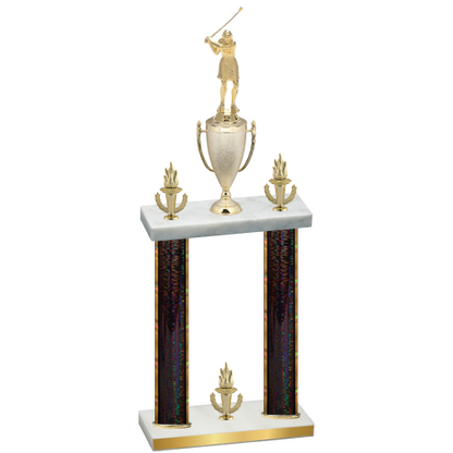Double Black Glacier Victory Golf Trophy