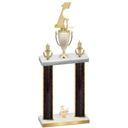 Double Black Glacier Third Place Golf Trophy