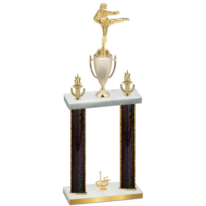 Double Black Glacier First Place Karate Trophy