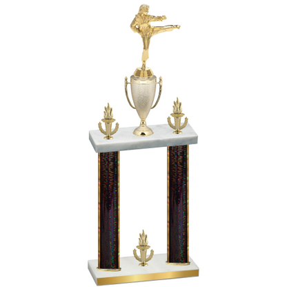 Double Black Glacier Victory Karate Trophy