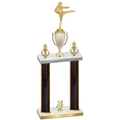 Double Black Glacier Year Karate Trophy