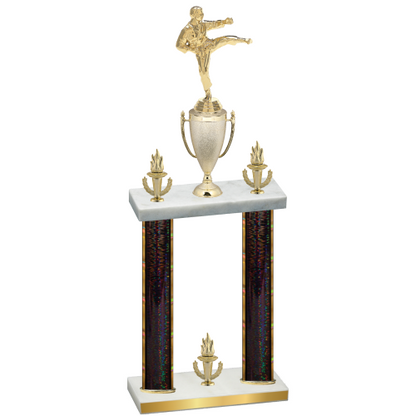 Double Black Glacier Victory Karate Trophy