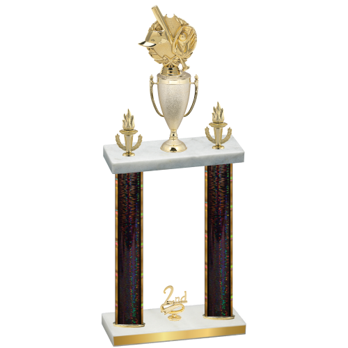 Double Black Glacier Second Place Baseball Trophy