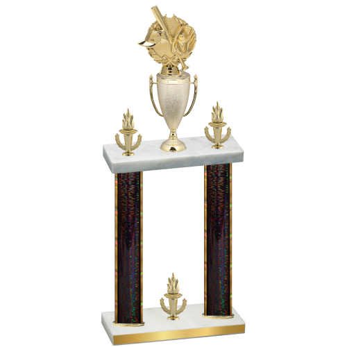 Double Black Glacier Victory Baseball Trophy