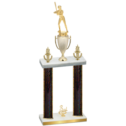 Double Black Glacier Third Place Softball Trophy