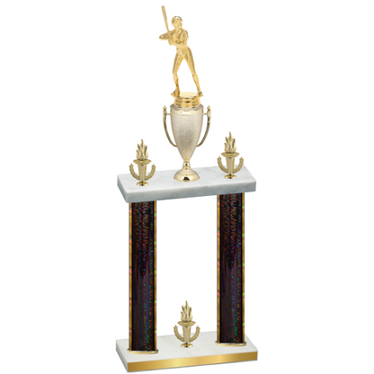 Double Black Glacier Victory Softball Trophy