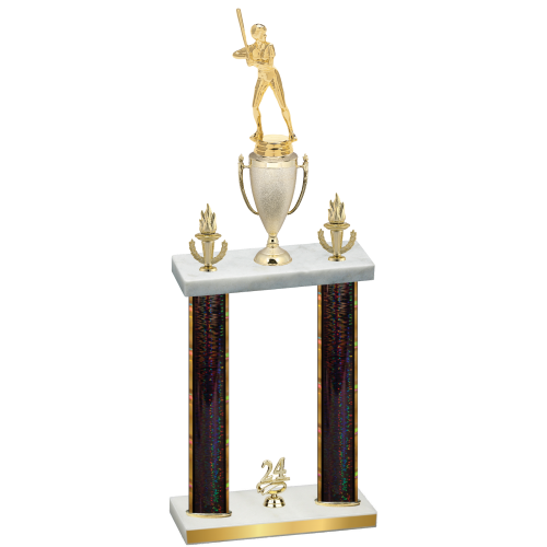 Double Black Glacier Year Softball Trophy