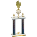 Double Black Carbon Fiber First Place Rugby Trophy