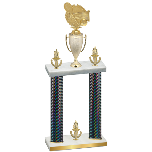 Double Black Carbon Fiber Victory Tennis Trophy