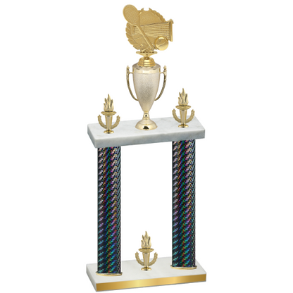 Double Black Carbon Fiber Victory Tennis Trophy