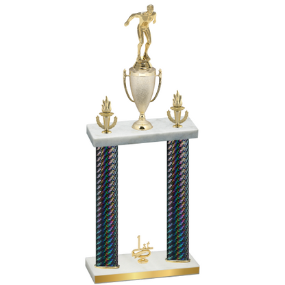 Double Black Carbon Fiber First Place Swimming Trophy