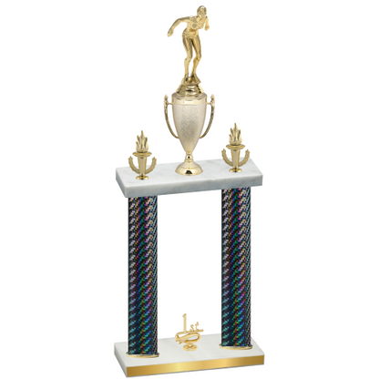 Double Black Carbon Fiber First Place Tennis Trophy