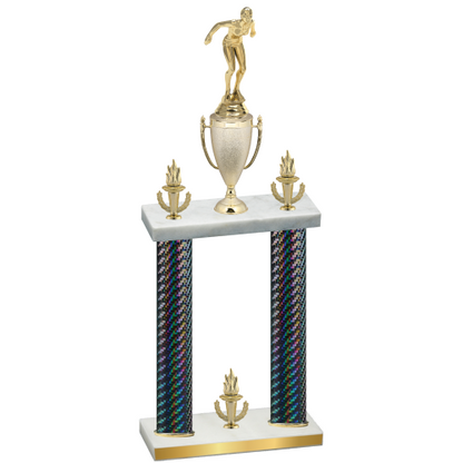 Double Black Carbon Fiber Victory Tennis Trophy