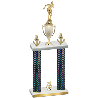 Double Black Carbon Fiber Year Tennis Trophy