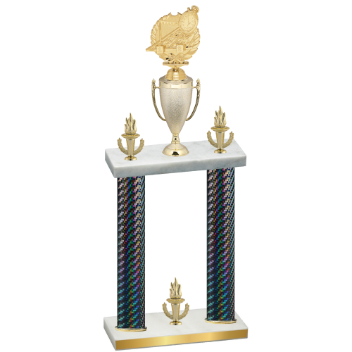 Double Black Carbon Fiber Victory Swimming Trophy