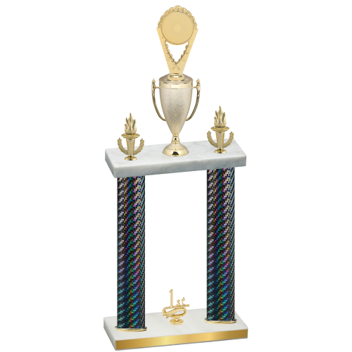 Double Black Carbon Fiber First Place Insert Trophy