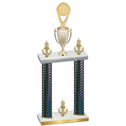 Double Black Carbon Fiber Victory Insert Trophy