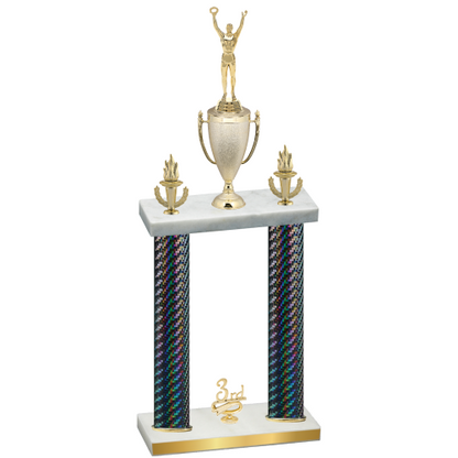 Double Black Carbon Fiber Third Place Victory Trophy