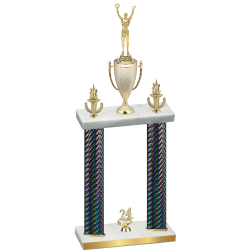 Double Black Carbon Fiber Year Victory Trophy