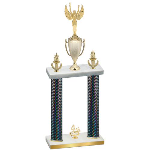 Double Black Carbon Fiber Fourth Place Victory Trophy
