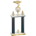 Double Black Carbon Fiber Year Cars Trophy