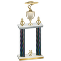 Double Black Carbon Fiber Year Cars Trophy