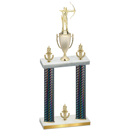 Double Black Carbon Fiber Victory Archery Trophy