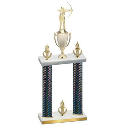 Double Black Carbon Fiber Victory Archery Trophy