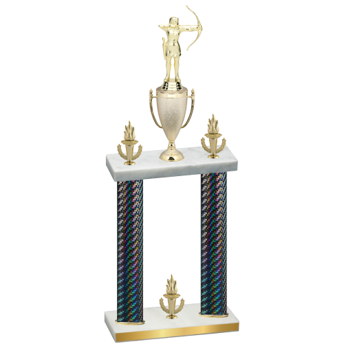 Double Black Carbon Fiber Victory Archery Trophy