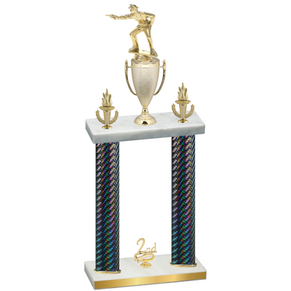 Double Black Carbon Fiber Second Place Shooter Trophy
