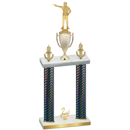 Double Black Carbon Fiber Second Place Shooter Trophy