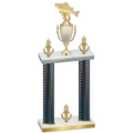 Double Black Carbon Fiber Victory Fishing Trophy