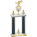 Double Black Carbon Fiber Victory Fishing Trophy
