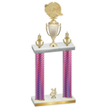 Double Pink Carbon Fiber Year Running Trophy